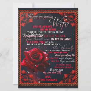 Carte À Mon Cadeau D'Anniversaire De Femme Rose, Cadeau