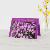 Carte À mon cher cousin… (Fleur jaune)