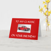 CARTE **À MON CLASSIQUE** POUR VOTRE ANNIVERSAIRE (Fleur jaune)