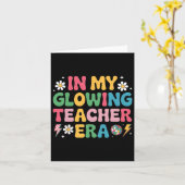 Carte À Mon Époque De Professeur Rayonnant Drôle Enseign (Fleur jaune)