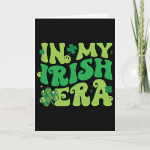 Carte À mon époque irlandaise Funny Groovy Saint Patrick