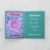 Carte À mon épouse - 20ème anniversaire heureux (Intérieur)