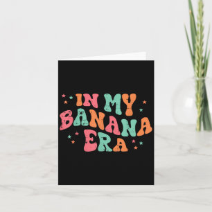 Carte À mon ère banane rétro fruit mème groovy hommes fe