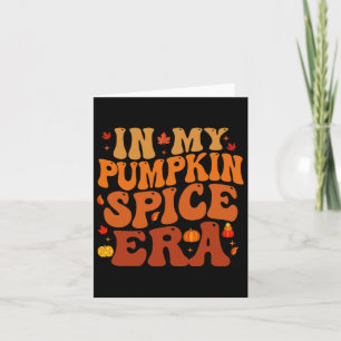 Carte À mon ère de Spice de citrouille drôle de vibes ré