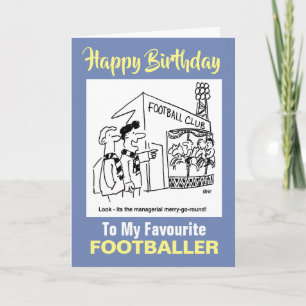 Carte À mon footballeur favori - Joyeux anniversaire