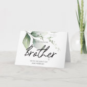 Carte À Mon Frère Mariage Merci De Bride Groom C (Devant)