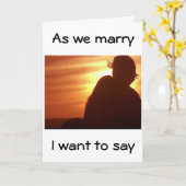 CARTE À MON GROUPE DANS NOTRE JOURNÉE DU MARIAGE-SILHOUE (Fleur jaune)