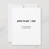 Carte À mon héros en ce jour Joyeuse fête des pères (Dos)