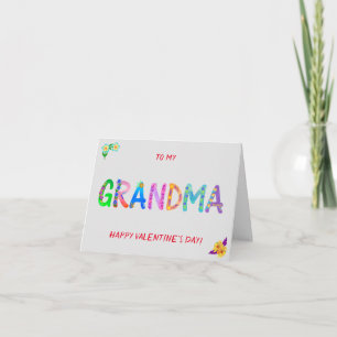 Carte À mon Heureuse Sainte-Valentin GRANDMA