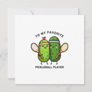 Carte À mon joueur favori de Pickleball