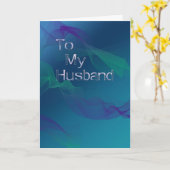 Carte À mon mari (anniversaire) (Fleur jaune)