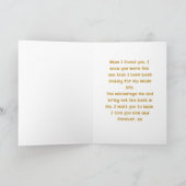 Carte À mon mari le jour de notre mariage (Intérieur)