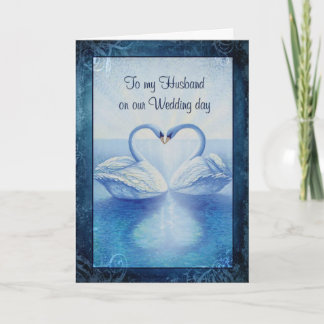Carte À mon mari le jour de notre mariage