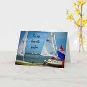 CARTE À MON MARI PRÉFÉRÉ À SON ANNIVERSAIRE (Fleur jaune)