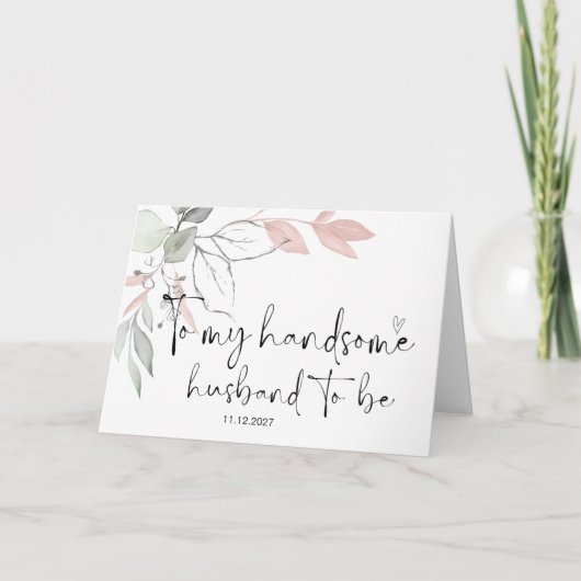 Carte À Mon Mariage Mari Jour De Mariage De Mari De Sall (Devant)