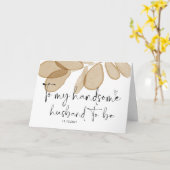 Carte À Mon Mariage Mari Jour De Mariage De Mari De Sall (Fleur jaune)