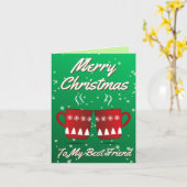 Carte À mon meilleur ami Noël (Fleur jaune)