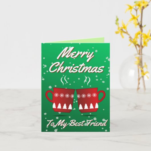 Carte À mon meilleur ami Noël (Fleur jaune)