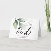 Carte À Mon Père Mariage Merci De Mariées Père (Devant)