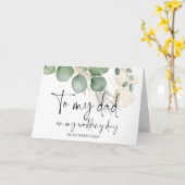 Carte À Mon Père Merci Du Jour Du Mariage De Mariée (Fleur jaune)