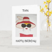 CARTE À MON **PLUS ÂGÉ** VIVRE VOTRE ANNIVERSAIRE (Fleur jaune)