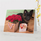 Carte À mon Valentine (Fleur jaune)