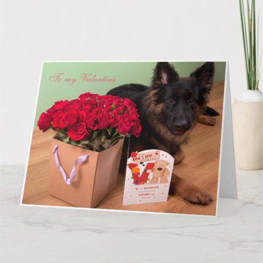 Carte À mon Valentine (Devant)