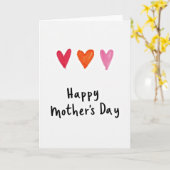Carte à motif de cœur peint (Fleur jaune)