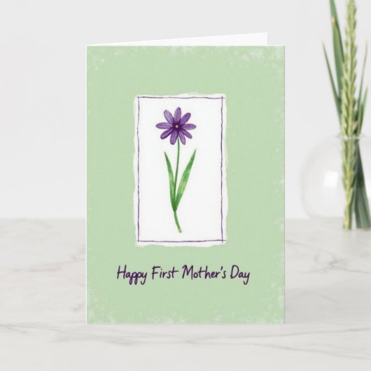Carte à motif de fleur pointillée (Devant)