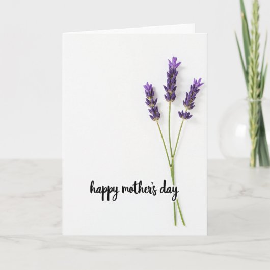 Carte à motif de fleurs blanches (Devant)