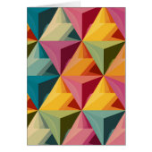 Carte à motif de triangle géométrique gras (Devant)