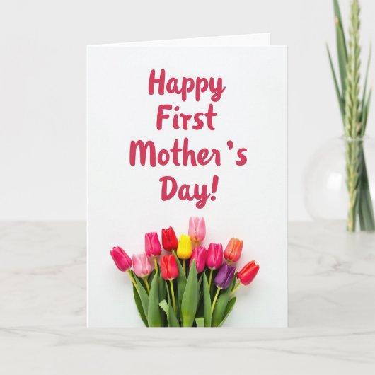 Carte à motif floral blanc (Devant)