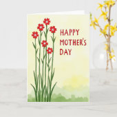 Carte à motif floral jaune (Fleur jaune)