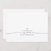 Carte À My Beautiful Nan le jour de mon mariage (Devant / Derrière)