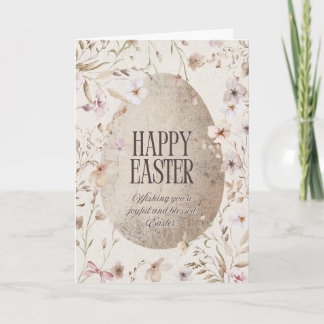 Carte A neutral colour Ester Card with an Easter