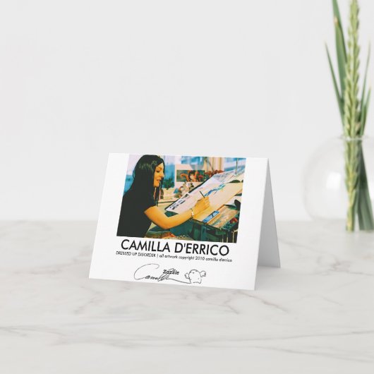 Carte à note dressée (Dos)