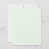 Carte à note plat personnalisée Roses de pêche de  (Dos)