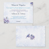 Carte à note plat Quinceañera Lluvia de Sobres (Devant / Derrière)