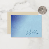 Carte à note plate avec coeur (Devant/Arrière en situation)