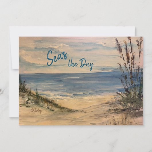 Carte à note plate de zostère (Devant)