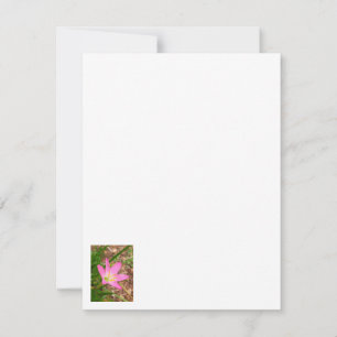 Carte à note plate - - faire-part liée à l'environ