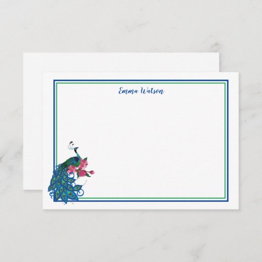 Carte à note plate --forme (Devant / Derrière)