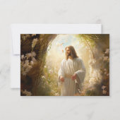 Carte à note plate Jésus (Devant)