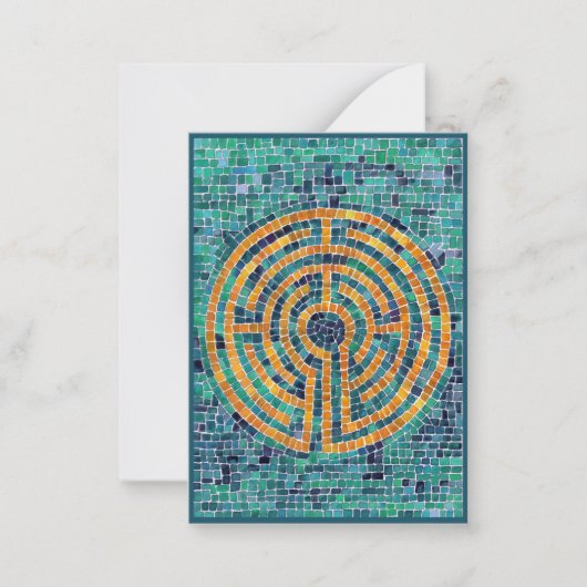 Carte à note plate LABYRINTH II 3,5x2,5 (Devant)