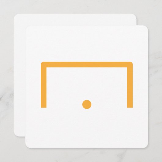 Carte à note plate Objectif (Devant / Derrière)