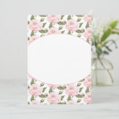 Carte à note plate ou rose Invitation-Vintage (Debout devant)