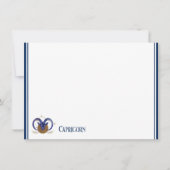 Carte à note plate - Zodiac Capricorn (Devant)