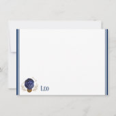 Carte à note plate - Zodiac Leo (Devant)