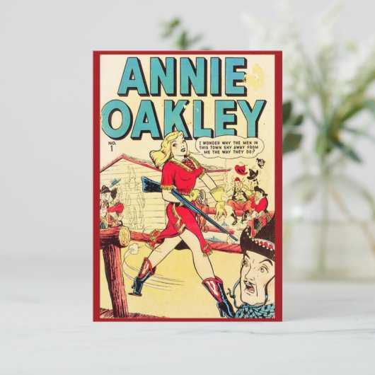 Carte à notes "Annie Oakley" (Debout devant)