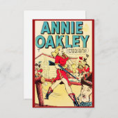 Carte à notes "Annie Oakley" (Devant / Derrière)